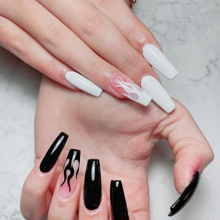 Black White Nail Gel Polish